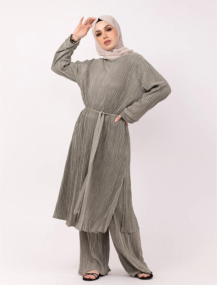 Sage Long Plisse Co Ord